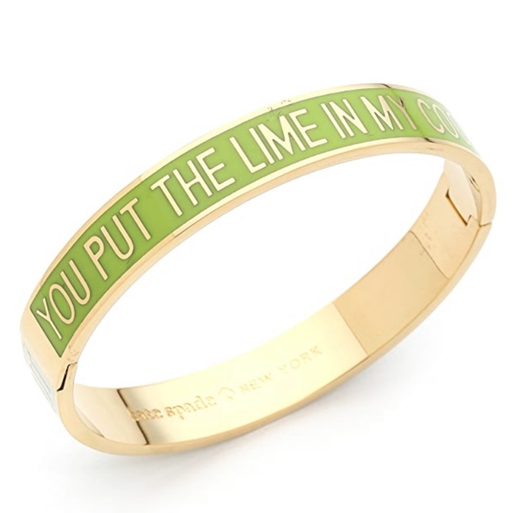 Kate Spade You Put the Lime in my Coconut Bangle